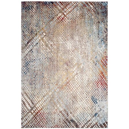 Safavieh 9 x 12 ft. Large Rectangle Monray 600 Power Loomed Rug, Grey and Gold MNY655A-9